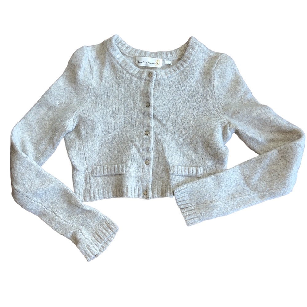 Light cream Wool mini cardigan